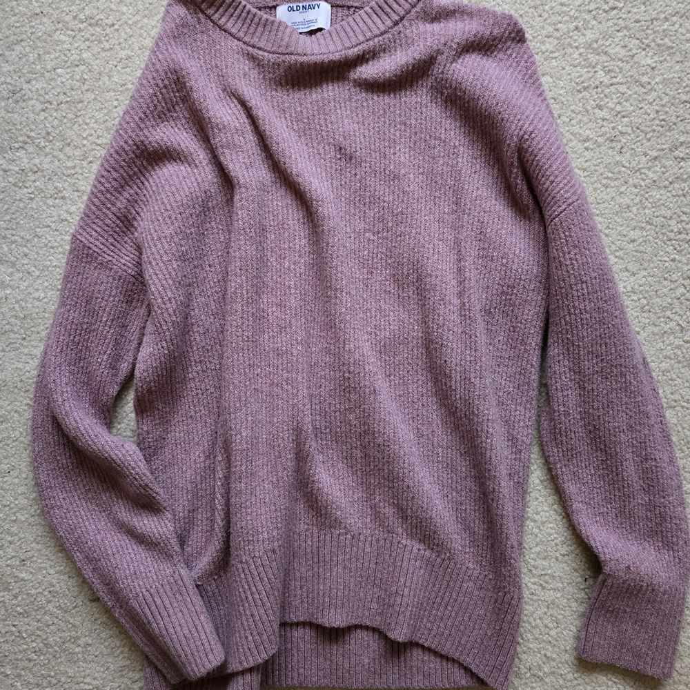 Old Navy Women's Mauve Crew Neck Sweater